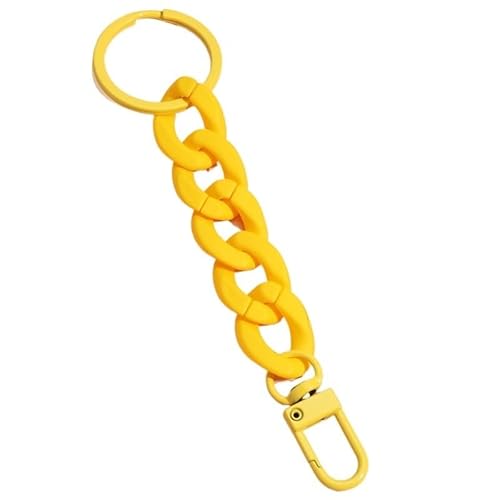 QWWQYDY Taschengurt Kunststoff-Gliederkette Schlüsselanhänger handgefertigt Schlüsselanhänger for Frauen Mädchen Handtasche Anhänger Zubehör Freundschaftsgeschenke(E3820) von QWWQYDY
