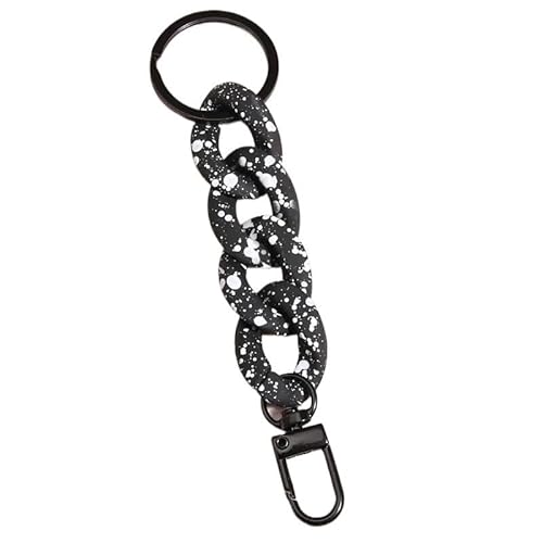 QWWQYDY Taschengurt Kunststoff-Gliederkette Schlüsselanhänger handgefertigt Schlüsselanhänger for Frauen Mädchen Handtasche Anhänger Zubehör Freundschaftsgeschenke(E4882) von QWWQYDY