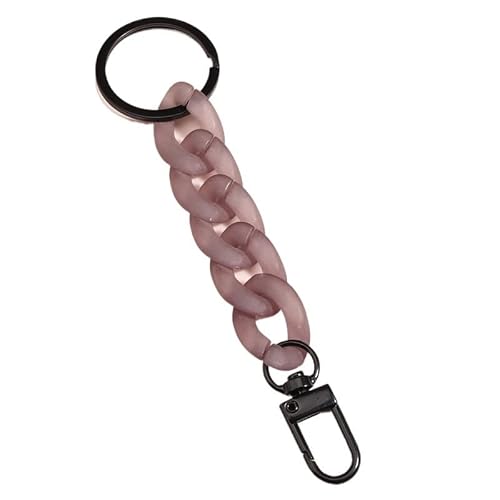 QWWQYDY Taschengurt Kunststoff-Gliederkette Schlüsselanhänger handgefertigt Schlüsselanhänger for Frauen Mädchen Handtasche Anhänger Zubehör Freundschaftsgeschenke(E5060) von QWWQYDY