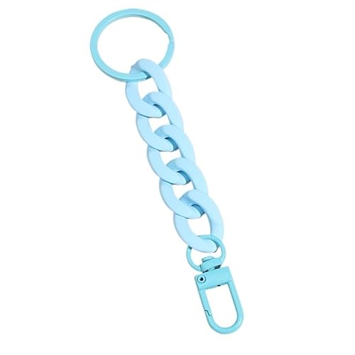QWWQYDY Taschengurt Kunststoff-Gliederkette Schlüsselanhänger handgefertigt Schlüsselanhänger for Frauen Mädchen Handtasche Anhänger Zubehör Freundschaftsgeschenke(E5638) von QWWQYDY