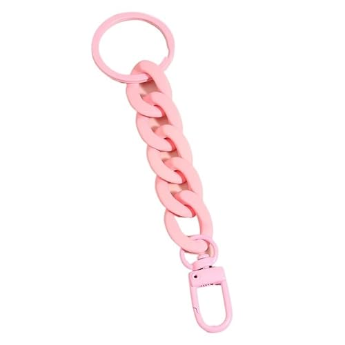 QWWQYDY Taschengurt Kunststoff-Gliederkette Schlüsselanhänger handgefertigt Schlüsselanhänger for Frauen Mädchen Handtasche Anhänger Zubehör Freundschaftsgeschenke(E5639) von QWWQYDY