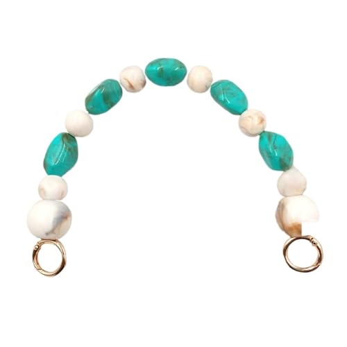 QWWQYDY Taschengurt Retro-Handtaschenkette, DIY, austauschbare Harz-Verlängerungsperlenkette, Bunte Telefonhülle, Hängekette, Telefonhüllen-Zubehör(Color-8) von QWWQYDY