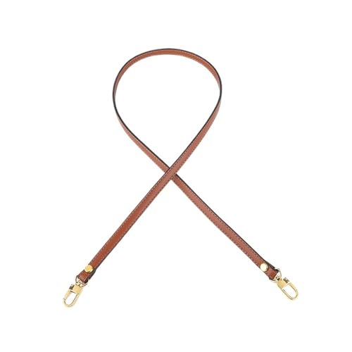 QWWQYDY Taschengurt Taschengurt, Handtaschengurt, Schultergurt, Messenger-Tasche, Umhängetasche, Ersatzgurt, Damentaschen-Zubehör(Brown,Gold Buckle-110cm) von QWWQYDY