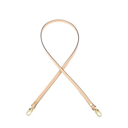 QWWQYDY Taschengurt Taschengurt, Handtaschengurt, Schultergurt, Messenger-Tasche, Umhängetasche, Ersatzgurt, Damentaschen-Zubehör(Light apricot,Gold Buckle-110cm) von QWWQYDY