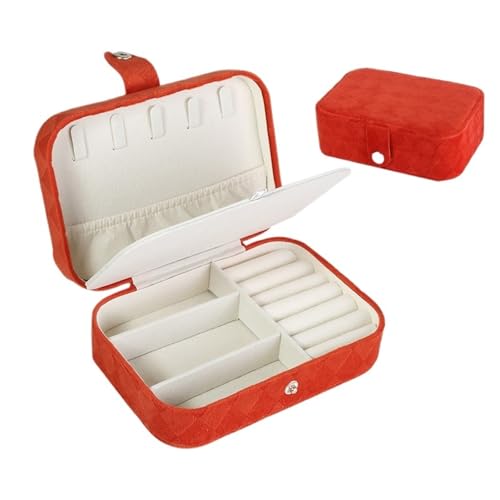 Schmuckaufbewahrung Personalisierte Hochzeitsschmuck-Aufbewahrungsbox, tragbare Reise-Schmuckschatulle, Geschenke for Brautjungfern, Aufbewahrungskoffer for Ohrringe und Halsketten(Orange,Silver Text) Schmuckaufbewahrung Personalisierte Hochzeitsschmuck-Aufbewahrungsbox, tragbare Reise-Schmuckschatulle, Geschenke for Brautjungfern, Aufbewahrungskoffer for Ohrringe und Halsketten(Orange,Silver Text) von QWWQYDY