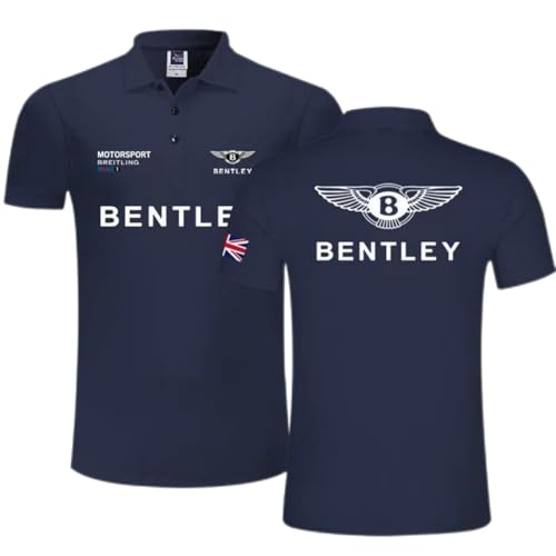 QWZWFC88 Unisex T-Shirt für Bentley, Schnell trocknend Kurzarm Hochwertiger Stoff T-Shirt Geschenk,Blue-XXL von QWZWFC88