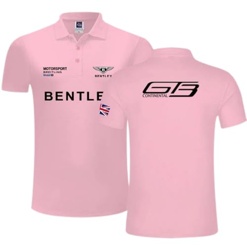 QWZWFC88 Unisex T-Shirt für Bentley, Schnell trocknend Kurzarm Hochwertiger Stoff T-Shirt Geschenk,Pink-XXL von QWZWFC88