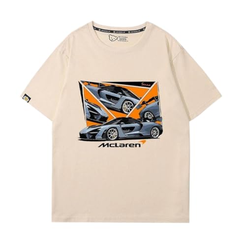 QWZWFC88 Unisex T-Shirt für Mclaren, Schnell trocknend Kurzarm Hochwertiger Stoff T-Shirt Geschenk,Beige-L QWZWFC88 Unisex T-Shirt für Mclaren, Schnell trocknend Kurzarm Hochwertiger Stoff T-Shirt Geschenk,Beige-L von QWZWFC88