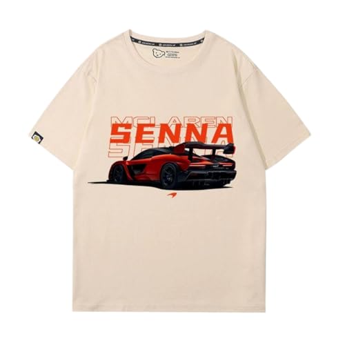 QWZWFC88 Unisex T-Shirt für Mclaren, Schnell trocknend Kurzarm Hochwertiger Stoff T-Shirt Geschenk,Beige-L QWZWFC88 Unisex T-Shirt für Mclaren, Schnell trocknend Kurzarm Hochwertiger Stoff T-Shirt Geschenk,Beige-L von QWZWFC88