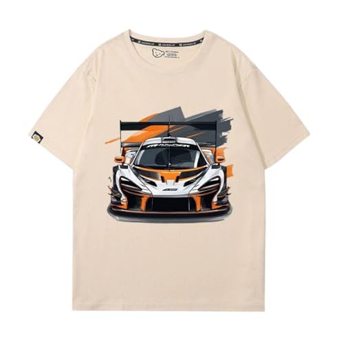 QWZWFC88 Unisex T-Shirt für Mclaren, Schnell trocknend Kurzarm Hochwertiger Stoff T-Shirt Geschenk,Beige-M QWZWFC88 Unisex T-Shirt für Mclaren, Schnell trocknend Kurzarm Hochwertiger Stoff T-Shirt Geschenk,Beige-M von QWZWFC88