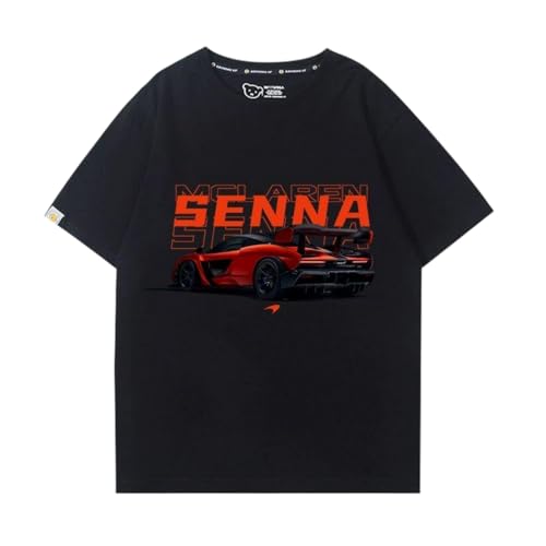 QWZWFC88 Unisex T-Shirt für Mclaren, Schnell trocknend Kurzarm Hochwertiger Stoff T-Shirt Geschenk,Black-M QWZWFC88 Unisex T-Shirt für Mclaren, Schnell trocknend Kurzarm Hochwertiger Stoff T-Shirt Geschenk,Black-M von QWZWFC88