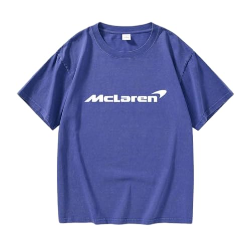 QWZWFC88 Unisex T-Shirt für Mclaren, Schnell trocknend Kurzarm Hochwertiger Stoff T-Shirt Geschenk,Blue-L QWZWFC88 Unisex T-Shirt für Mclaren, Schnell trocknend Kurzarm Hochwertiger Stoff T-Shirt Geschenk,Blue-L von QWZWFC88