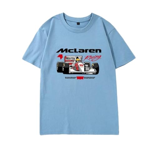 QWZWFC88 Unisex T-Shirt für Mclaren, Schnell trocknend Kurzarm Hochwertiger Stoff T-Shirt Geschenk,Blue-M QWZWFC88 Unisex T-Shirt für Mclaren, Schnell trocknend Kurzarm Hochwertiger Stoff T-Shirt Geschenk,Blue-M von QWZWFC88