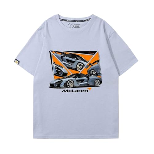QWZWFC88 Unisex T-Shirt für Mclaren, Schnell trocknend Kurzarm Hochwertiger Stoff T-Shirt Geschenk,Blue-M QWZWFC88 Unisex T-Shirt für Mclaren, Schnell trocknend Kurzarm Hochwertiger Stoff T-Shirt Geschenk,Blue-M von QWZWFC88
