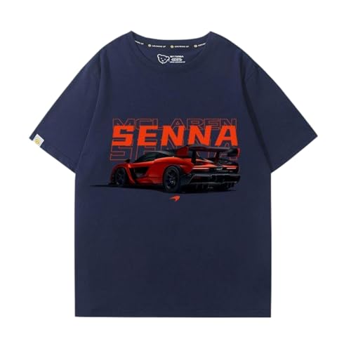 QWZWFC88 Unisex T-Shirt für Mclaren, Schnell trocknend Kurzarm Hochwertiger Stoff T-Shirt Geschenk,Blue-XL QWZWFC88 Unisex T-Shirt für Mclaren, Schnell trocknend Kurzarm Hochwertiger Stoff T-Shirt Geschenk,Blue-XL von QWZWFC88