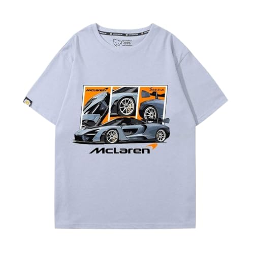 QWZWFC88 Unisex T-Shirt für Mclaren, Schnell trocknend Kurzarm Hochwertiger Stoff T-Shirt Geschenk,Blue-XL QWZWFC88 Unisex T-Shirt für Mclaren, Schnell trocknend Kurzarm Hochwertiger Stoff T-Shirt Geschenk,Blue-XL von QWZWFC88