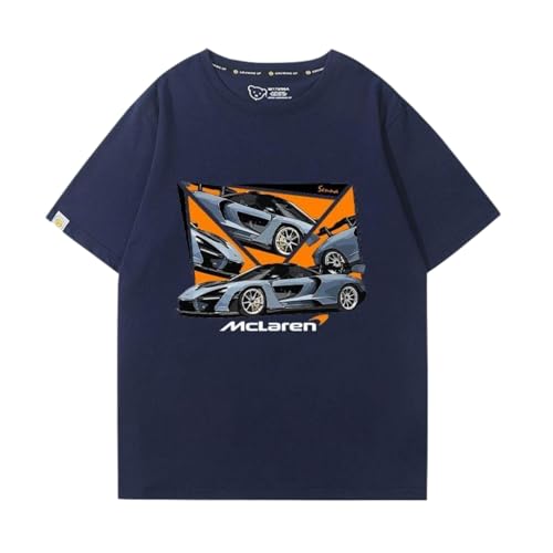 QWZWFC88 Unisex T-Shirt für Mclaren, Schnell trocknend Kurzarm Hochwertiger Stoff T-Shirt Geschenk,Blue-XL QWZWFC88 Unisex T-Shirt für Mclaren, Schnell trocknend Kurzarm Hochwertiger Stoff T-Shirt Geschenk,Blue-XL von QWZWFC88