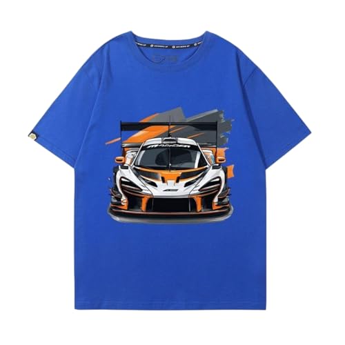 QWZWFC88 Unisex T-Shirt für Mclaren, Schnell trocknend Kurzarm Hochwertiger Stoff T-Shirt Geschenk,Blue-XL QWZWFC88 Unisex T-Shirt für Mclaren, Schnell trocknend Kurzarm Hochwertiger Stoff T-Shirt Geschenk,Blue-XL von QWZWFC88