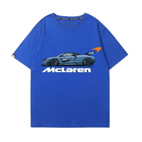 QWZWFC88 Unisex T-Shirt für Mclaren, Schnell trocknend Kurzarm Hochwertiger Stoff T-Shirt Geschenk,Blue-XS QWZWFC88 Unisex T-Shirt für Mclaren, Schnell trocknend Kurzarm Hochwertiger Stoff T-Shirt Geschenk,Blue-XS von QWZWFC88
