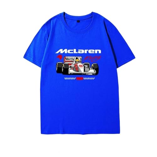 QWZWFC88 Unisex T-Shirt für Mclaren, Schnell trocknend Kurzarm Hochwertiger Stoff T-Shirt Geschenk,Blue-XXL QWZWFC88 Unisex T-Shirt für Mclaren, Schnell trocknend Kurzarm Hochwertiger Stoff T-Shirt Geschenk,Blue-XXL von QWZWFC88