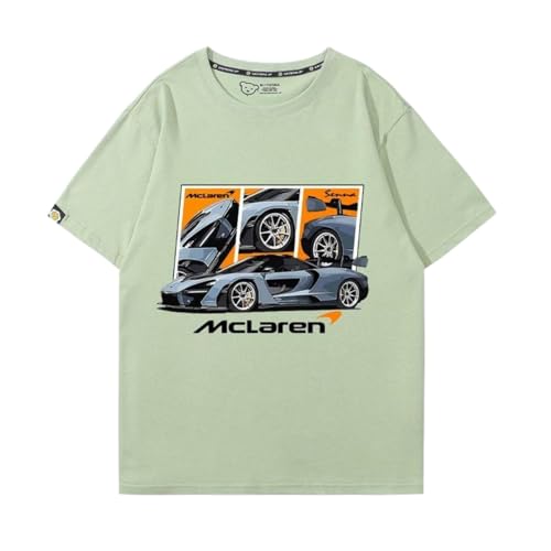 QWZWFC88 Unisex T-Shirt für Mclaren, Schnell trocknend Kurzarm Hochwertiger Stoff T-Shirt Geschenk,Green-M QWZWFC88 Unisex T-Shirt für Mclaren, Schnell trocknend Kurzarm Hochwertiger Stoff T-Shirt Geschenk,Green-M von QWZWFC88
