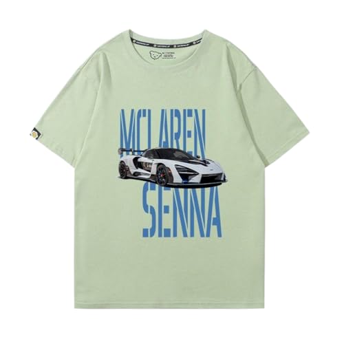 QWZWFC88 Unisex T-Shirt für Mclaren, Schnell trocknend Kurzarm Hochwertiger Stoff T-Shirt Geschenk,Green-XL QWZWFC88 Unisex T-Shirt für Mclaren, Schnell trocknend Kurzarm Hochwertiger Stoff T-Shirt Geschenk,Green-XL von QWZWFC88