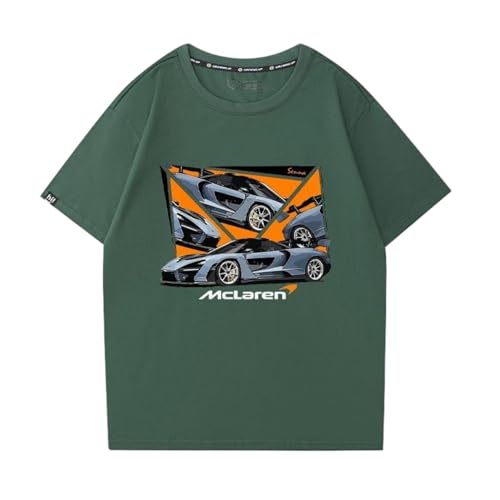 QWZWFC88 Unisex T-Shirt für Mclaren, Schnell trocknend Kurzarm Hochwertiger Stoff T-Shirt Geschenk,Green-XL QWZWFC88 Unisex T-Shirt für Mclaren, Schnell trocknend Kurzarm Hochwertiger Stoff T-Shirt Geschenk,Green-XL von QWZWFC88
