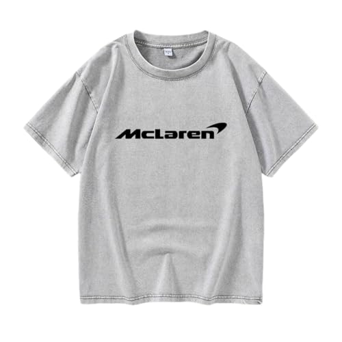 QWZWFC88 Unisex T-Shirt für Mclaren, Schnell trocknend Kurzarm Hochwertiger Stoff T-Shirt Geschenk,Grey-XXL QWZWFC88 Unisex T-Shirt für Mclaren, Schnell trocknend Kurzarm Hochwertiger Stoff T-Shirt Geschenk,Grey-XXL von QWZWFC88