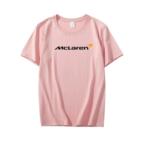 QWZWFC88 Unisex T-Shirt für Mclaren, Schnell trocknend Kurzarm Hochwertiger Stoff T-Shirt Geschenk,Pink-L von QWZWFC88