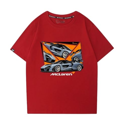 QWZWFC88 Unisex T-Shirt für Mclaren, Schnell trocknend Kurzarm Hochwertiger Stoff T-Shirt Geschenk,Red-M QWZWFC88 Unisex T-Shirt für Mclaren, Schnell trocknend Kurzarm Hochwertiger Stoff T-Shirt Geschenk,Red-M von QWZWFC88