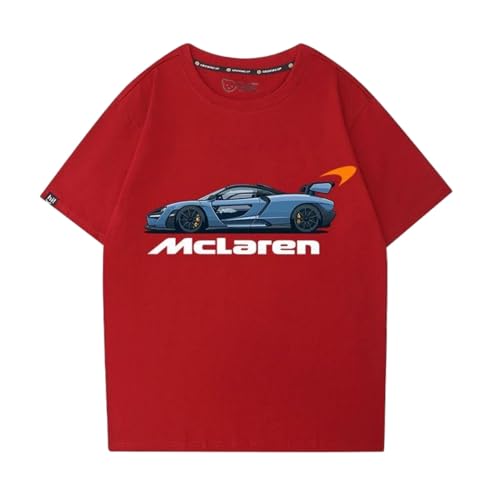 QWZWFC88 Unisex T-Shirt für Mclaren, Schnell trocknend Kurzarm Hochwertiger Stoff T-Shirt Geschenk,Red-XS QWZWFC88 Unisex T-Shirt für Mclaren, Schnell trocknend Kurzarm Hochwertiger Stoff T-Shirt Geschenk,Red-XS von QWZWFC88