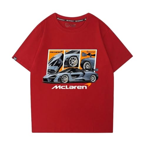 QWZWFC88 Unisex T-Shirt für Mclaren, Schnell trocknend Kurzarm Hochwertiger Stoff T-Shirt Geschenk,Red-XXL QWZWFC88 Unisex T-Shirt für Mclaren, Schnell trocknend Kurzarm Hochwertiger Stoff T-Shirt Geschenk,Red-XXL von QWZWFC88