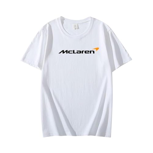 QWZWFC88 Unisex T-Shirt für Mclaren, Schnell trocknend Kurzarm Hochwertiger Stoff T-Shirt Geschenk,White-XL QWZWFC88 Unisex T-Shirt für Mclaren, Schnell trocknend Kurzarm Hochwertiger Stoff T-Shirt Geschenk,White-XL von QWZWFC88