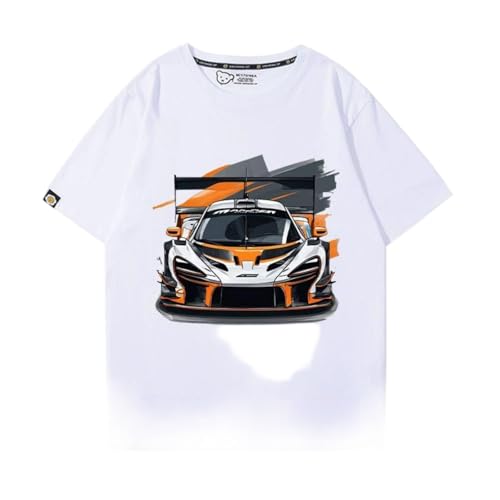 QWZWFC88 Unisex T-Shirt für Mclaren, Schnell trocknend Kurzarm Hochwertiger Stoff T-Shirt Geschenk,White-XXL QWZWFC88 Unisex T-Shirt für Mclaren, Schnell trocknend Kurzarm Hochwertiger Stoff T-Shirt Geschenk,White-XXL von QWZWFC88