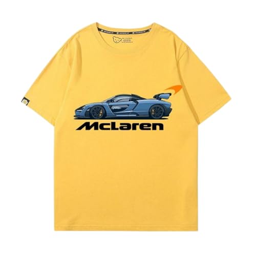 QWZWFC88 Unisex T-Shirt für Mclaren, Schnell trocknend Kurzarm Hochwertiger Stoff T-Shirt Geschenk,Yellow-XL QWZWFC88 Unisex T-Shirt für Mclaren, Schnell trocknend Kurzarm Hochwertiger Stoff T-Shirt Geschenk,Yellow-XL von QWZWFC88