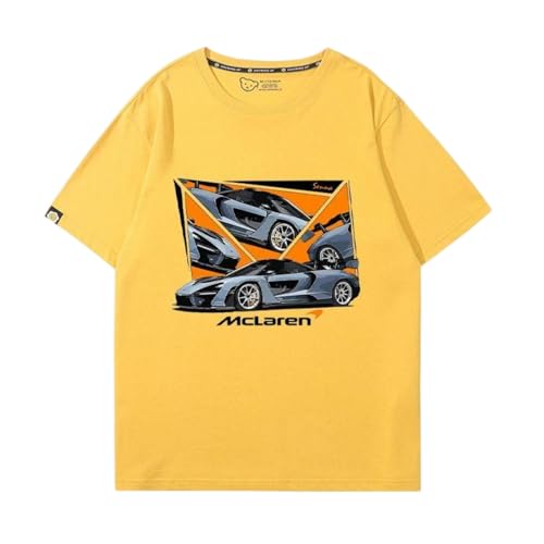 QWZWFC88 Unisex T-Shirt für Mclaren, Schnell trocknend Kurzarm Hochwertiger Stoff T-Shirt Geschenk,Yellow-XXXL QWZWFC88 Unisex T-Shirt für Mclaren, Schnell trocknend Kurzarm Hochwertiger Stoff T-Shirt Geschenk,Yellow-XXXL von QWZWFC88