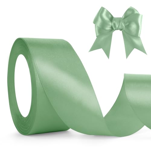 Altgrün Satinband Schleifenband Grün 23m, 4cm Breite, Geschenkband Grün Dekoband Hochzeit, Stoffband für Basteln Halloween Weihnachten Taufe Geburtstag Geschenkverpackung Deko Salbeigrün Seidenband Altgrün Satinband Schleifenband Grün 23m, 4cm Breite, Geschenkband Grün Dekoband Hochzeit, Stoffband für Basteln Halloween Weihnachten Taufe Geburtstag Geschenkverpackung Deko Salbeigrün Seidenband von QWZify