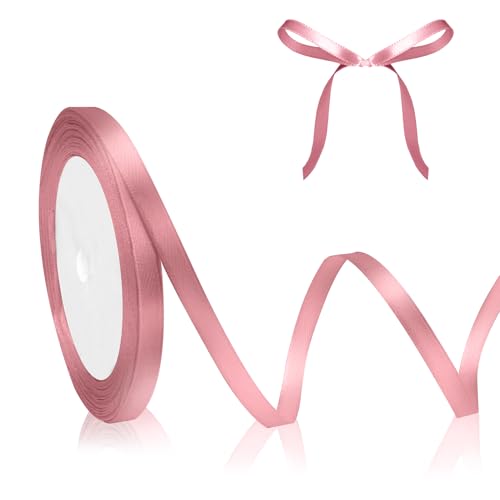 Altrosa Satinband Rosa Geschenkband Roségold 6mm Breit 23M, Schleifenband Rosa, Geschenkband Hochzeit Pink Dekoband Dick Stoffband für Bastelarbeit Weihnachten Geburtstag Geschenkverpackung Seidenband Altrosa Satinband Rosa Geschenkband Roségold 6mm Breit 23M, Schleifenband Rosa, Geschenkband Hochzeit Pink Dekoband Dick Stoffband für Bastelarbeit Weihnachten Geburtstag Geschenkverpackung Seidenband von QWZify