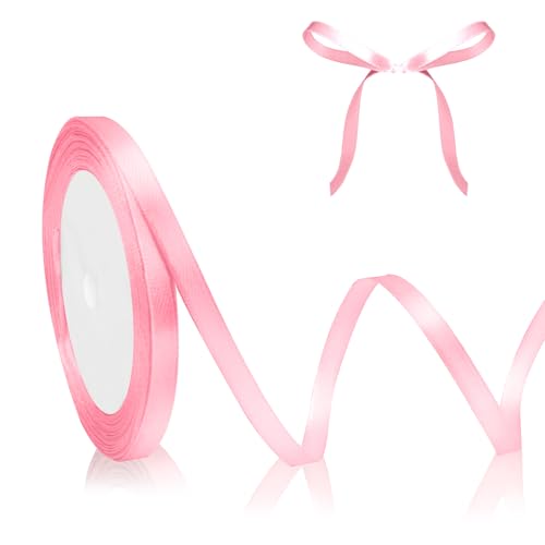 Geschenkband Rosa Schleifenband Rosa Satinband 23m, 6mm Breite, Hellrosa Pink Dekoband Stoffband für Hochzeit Halloween Weihnachten Taufe Geburtstag DIY-Handwerk Geschenkverpackung Seidenband Hellpink Geschenkband Rosa Schleifenband Rosa Satinband 23m, 6mm Breite, Hellrosa Pink Dekoband Stoffband für Hochzeit Halloween Weihnachten Taufe Geburtstag DIY-Handwerk Geschenkverpackung Seidenband Hellpink von QWZify