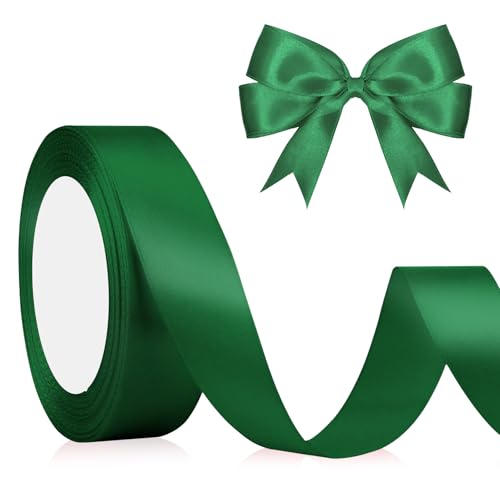 Grün Schleifenband Weihnachten Geschenkband Satinband 2cm 23M Hochzeit, Dekoband Stoffband für Basteln Geburtstag Geschenkverpackung Seidenband Dunkelgrün Grün Schleifenband Weihnachten Geschenkband Satinband 2cm 23M Hochzeit, Dekoband Stoffband für Basteln Geburtstag Geschenkverpackung Seidenband Dunkelgrün von QWZify