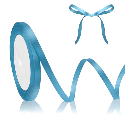 Hellblau Geschenkband Blau Satinband Himmelblau 23m, 6mm Breite, Schleifenband Blau, Dekoband Stoffband für Hochzeit Halloween Weihnachten Taufe Geburtstag DIY-Handwerk Geschenkverpackung Seidenband Hellblau Geschenkband Blau Satinband Himmelblau 23m, 6mm Breite, Schleifenband Blau, Dekoband Stoffband für Hochzeit Halloween Weihnachten Taufe Geburtstag DIY-Handwerk Geschenkverpackung Seidenband von QWZify