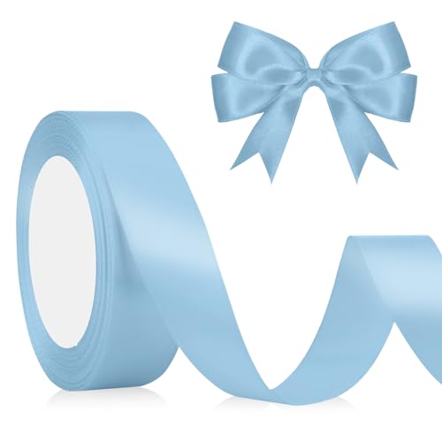 Himmelblau Geschenkband Blau Satinband Hellblau 23m, 2cm Breite, Schleifenband Blau, Dekoband Stoffband für Hochzeit Halloween Weihnachten Taufe Geburtstag DIY-Handwerk Geschenkverpackung Seidenband Himmelblau Geschenkband Blau Satinband Hellblau 23m, 2cm Breite, Schleifenband Blau, Dekoband Stoffband für Hochzeit Halloween Weihnachten Taufe Geburtstag DIY-Handwerk Geschenkverpackung Seidenband von QWZify