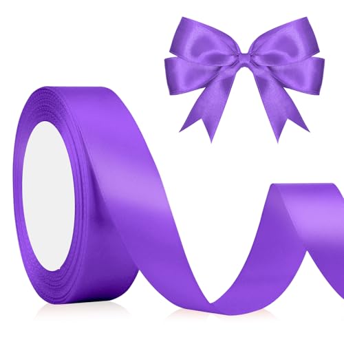 Satinband Lila Geschenkband, 2cm 23M, Helllila Dekoband Schleifenband, Violett Stoffband für Hochzeit Halloween Weihnachten Taufe Geburtstag DIY-Handwerk Geschenkverpackung Deko Seidenband Satinband Lila Geschenkband, 2cm 23M, Helllila Dekoband Schleifenband, Violett Stoffband für Hochzeit Halloween Weihnachten Taufe Geburtstag DIY-Handwerk Geschenkverpackung Deko Seidenband von QWZify