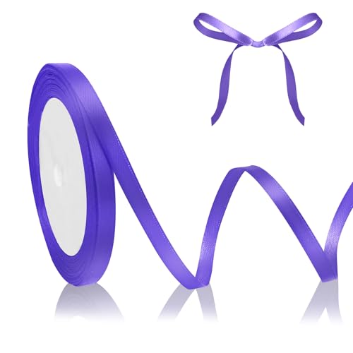 Satinband Lila Geschenkband Lila, 6mm 23M, Helllila Dekoband Schleifenband Lila, Violett Stoffband für Hochzeit Halloween Weihnachten Taufe Geburtstag DIY-Handwerk Geschenkverpackung Deko Seidenband Satinband Lila Geschenkband Lila, 6mm 23M, Helllila Dekoband Schleifenband Lila, Violett Stoffband für Hochzeit Halloween Weihnachten Taufe Geburtstag DIY-Handwerk Geschenkverpackung Deko Seidenband von QWZify
