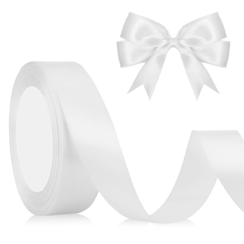 Weiß Geschenkband Schleifenband Weiß 2cm Satinband Weiss Geschenkband Hochzeit 23M Schleifenband Hochzeit Stoffband Dekoband Geschenkbänder für Geschenkverpackung Weihnachten Taufe Basteln Seidenband Weiß Geschenkband Schleifenband Weiß 2cm Satinband Weiss Geschenkband Hochzeit 23M Schleifenband Hochzeit Stoffband Dekoband Geschenkbänder für Geschenkverpackung Weihnachten Taufe Basteln Seidenband von QWZify