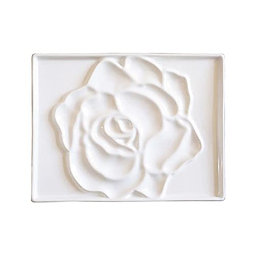 QXSJEDYCH Porzellan-Künstlerpalette, rechteckige Rosen-Aquarell-Mischpalette, geeignet for Aquarell, Gouache, Ölgemälde usw. Farbe QXSJEDYCH Porzellan-Künstlerpalette, rechteckige Rosen-Aquarell-Mischpalette, geeignet for Aquarell, Gouache, Ölgemälde usw. Farbe von QXSJEDYCH