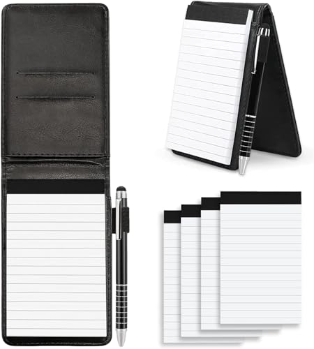 QXXQ Mini Notizblock a7 Set, Notizbuch Klein, Notizbuch a7, PU-Leder Mini Notizbuch,4 * 30 Seiten Ersatzbuch, Notizbuch mit Stift, Kleiner Notizblock, Für Besprechungsnotizen, Memos, Studiennotizen QXXQ Mini Notizblock a7 Set, Notizbuch Klein, Notizbuch a7, PU-Leder Mini Notizbuch,4 * 30 Seiten Ersatzbuch, Notizbuch mit Stift, Kleiner Notizblock, Für Besprechungsnotizen, Memos, Studiennotizen von QXXQ