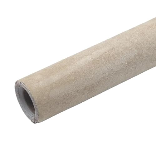 Autohimmelstoff, Dachhimmel Stoff Dachhimmel Stoff for Auto Innenpolster Dekor Reparatur selbstklebende Wildleder Aufkleber Patches(Beige,30x300cm) von QXYOGO
