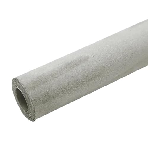 Autohimmelstoff, Dachhimmel Stoff Dachhimmel Stoff for Auto Innenpolster Dekor Reparatur selbstklebende Wildleder Aufkleber Patches(Beige gray,40x150cm) von QXYOGO
