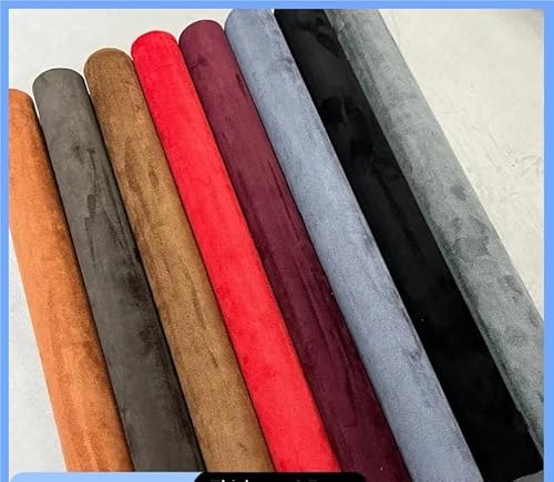 Autohimmelstoff, Dachhimmel Stoff Dachhimmel Stoff for Auto Innenpolster Dekor Reparatur selbstklebende Wildleder Aufkleber Patches(Black,40x300cm) von QXYOGO